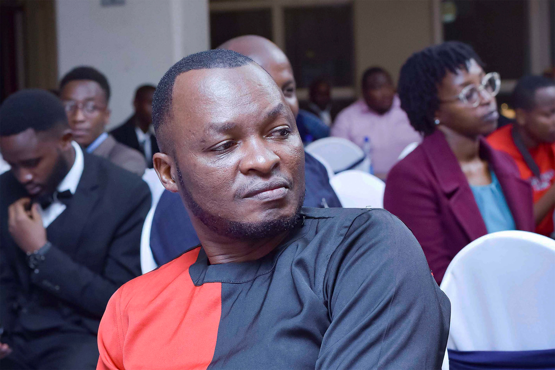 Erick Inghatt Matsanza receiving recognition at the KEMEN Awards