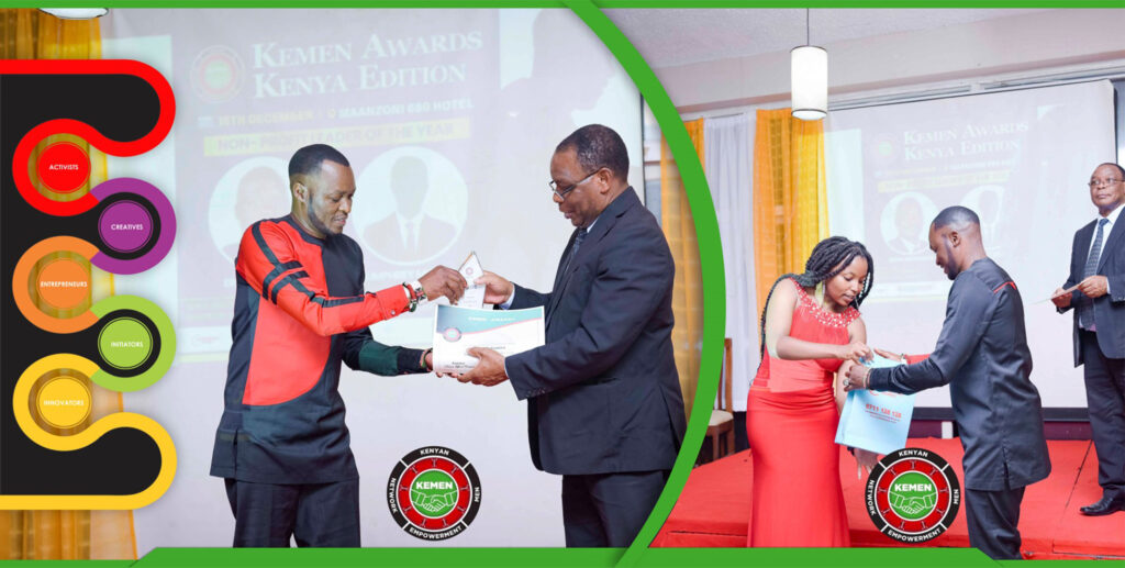 Spice Without Borders Founder, Erick Inghatt Matsanza, wins the Nonprofit Leader of the Year 2023 at KEMEN Awards.